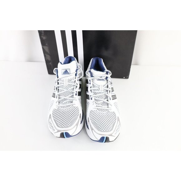 NOS Vtg Adidas Salvation 2 Gym Jogging Running Shoes White Blue Mens Size 9.5 main image 7